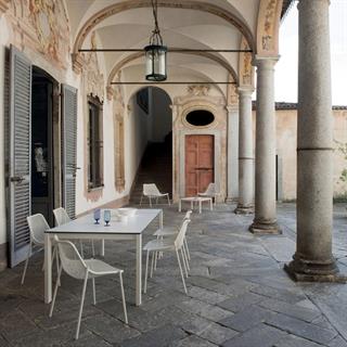 Emu Round Glossy White Kolsuz Sandalye