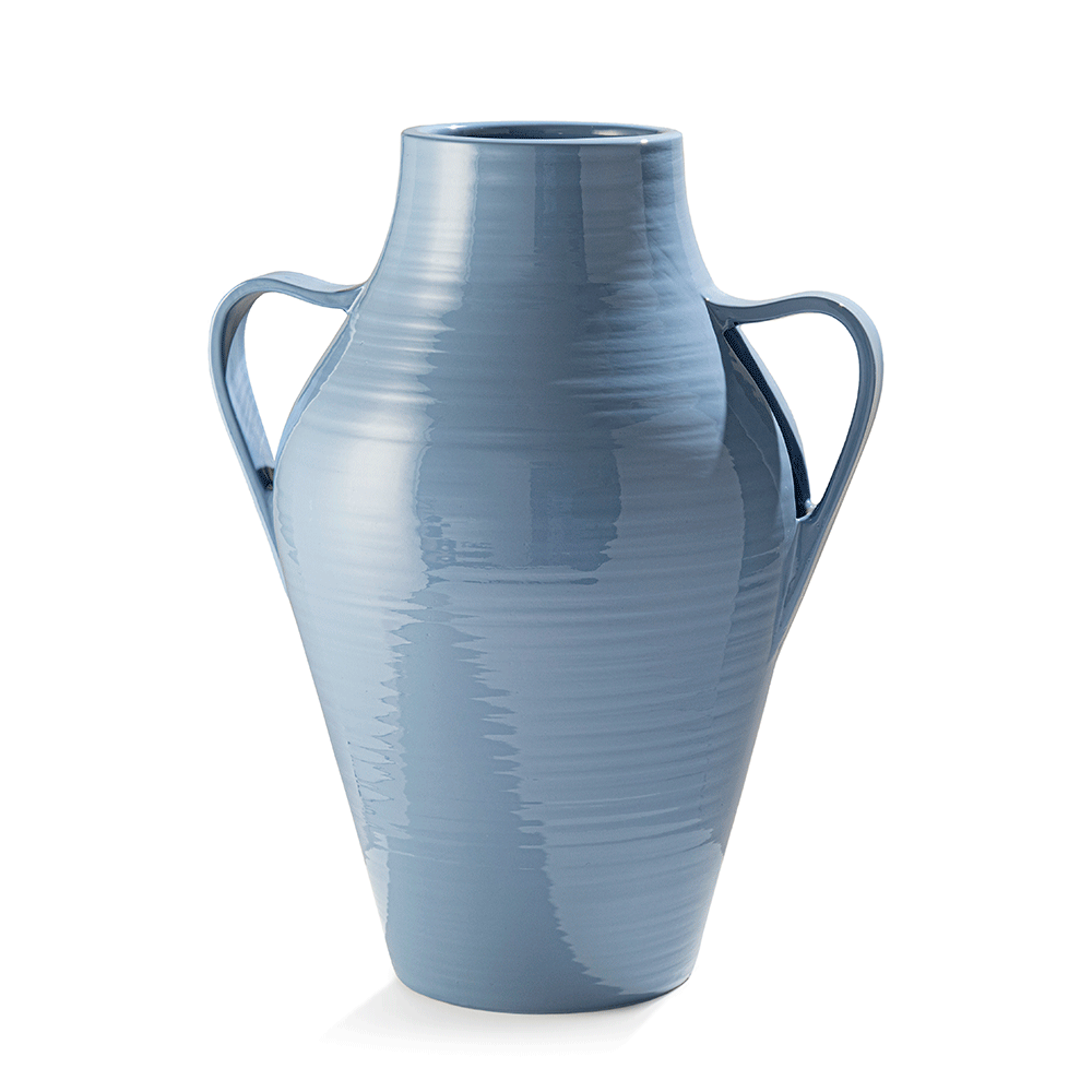 Quartara Seramik Vazo - 60 cm - Blu Risacca