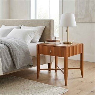 Selva Glossy Chrome Nightstand