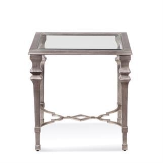 Bassett Mirror Sylvia Silver Kare Yan Sehpa