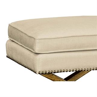 Jonathan Charles Sussex Light Brown Chestnut Ottoman