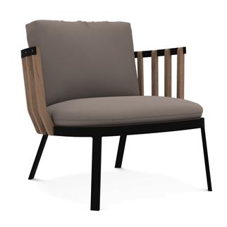 Ethimo Swing Teak Sepia Black Koltuk