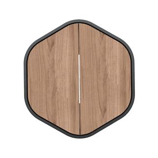 Ethimo Swing Sepia Black Side Table