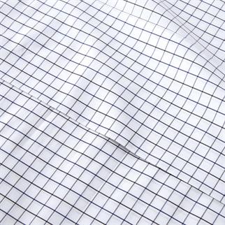 Yves Delorme Tattersa Navy White Çarşaf