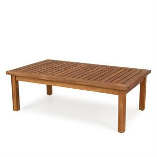 Kayu Teak Yağlı Bahçe Orta Sehpası