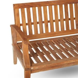 Kayu Teak Üçlü Kanepe