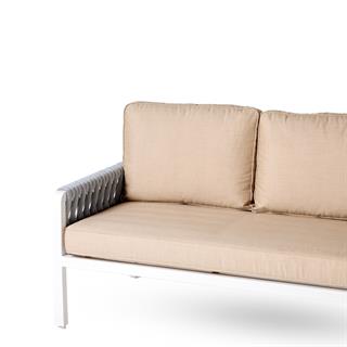 Trica Ted Thick Woven White Garden Set