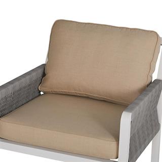 Ted Woven White Garden Lounge Set