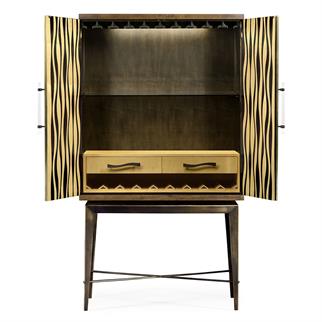Jonathan Charles Textured Golden Bronze Cabinet
