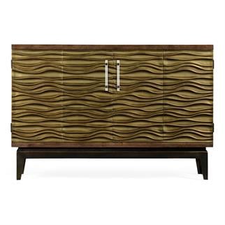 Jonathan Charles Modern Textured Golden Bronze Sideboard