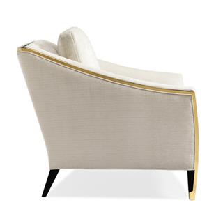 The Couturier Tekli Koltuk-Finish Laque Noire-Signature Brass