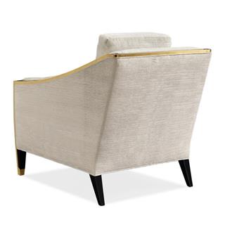 The Couturier Tekli Koltuk-Finish Laque Noire-Signature Brass