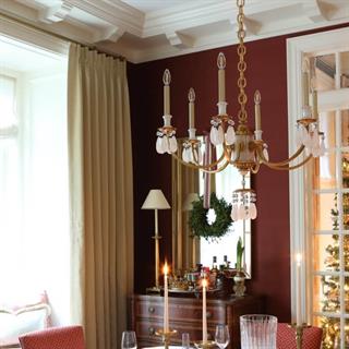 Visual Comfort & Co. Elizabeth Gilded Iron Chandelier