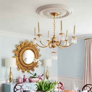 Visual Comfort & Co. Elizabeth Gilded Iron Chandelier