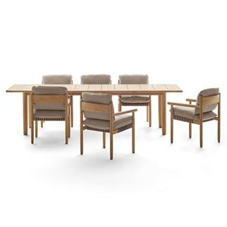 Dedon Tibbo Teak Dikdörtgen Masa