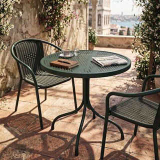 Trica Bistrot Green Yuvarlak Masa