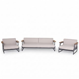 Trica Clup Anthracite Oturma Grubu