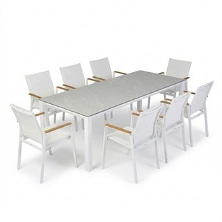 Trica Concept White 8 Kişilik Bahçe Masa Takımı