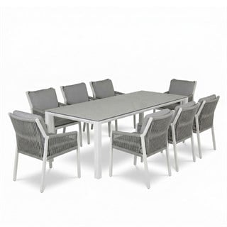 Trica Concept White 8 Kişilk Bahçe Masa Takımı