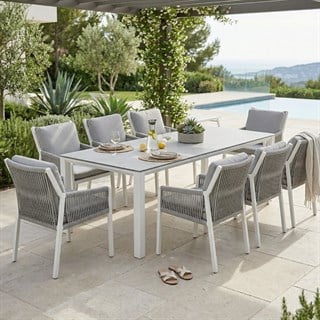 Trica Concept White 8 Kişilk Bahçe Masa Takımı