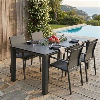 Trica Metal Concept Anthracite 150 cm Yemek Masası