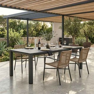 Metal Concept Anthracite 160 cm Dining Table