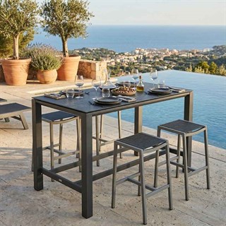 Trica Metal Concept Anthracite Bar Masası