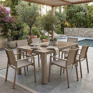 Metal Concept Champagne 160 cm Dining Table