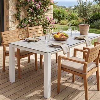 Metal Concept White 180 cm Dining Table