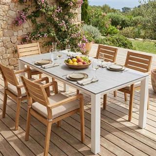 Metal Concept White 210 cm Dining Table