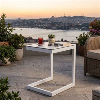 Trica Metal White C Sehpa