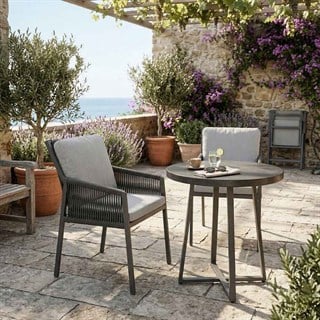 Trica Ted Örgülü Anthracite Sandalye