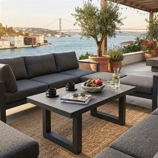 Trica U Ayak Anthracite 100 Bahçe Orta Sehpası