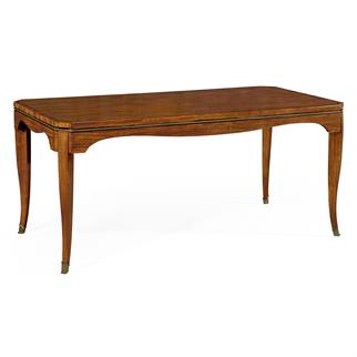 Jonathan Charles Vega Dark Santos Rosewood Dining Table