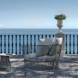 Ethimo Venexia Grey Yuvarlak Yan Sehpa