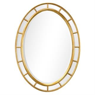 Jonathan Charles Versailles Gold Oval Mirror
