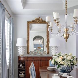 Visual Comfort & Co. Vivian Polished Nickel Chandelier