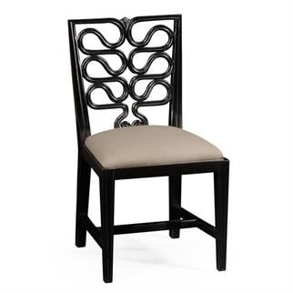 Jonathan Charles Windsor Black Side Dining Chair