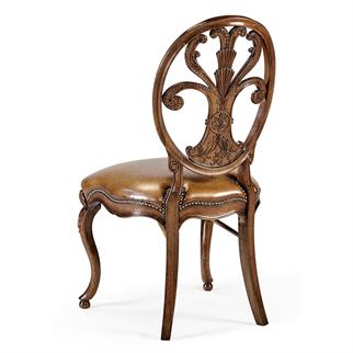 Jonathan Charles Windsor Antique Chestnut Side Dining Chair