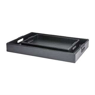 Ralph Lauren Home Wyatt Small Black Tepsi