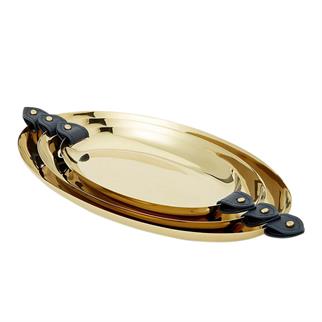 Ralph Lauren Home Wyatt Brass Üçlü Tepsi Set