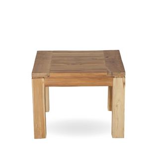 Alfresco Kare 60 cm Teak Yan Sehpa