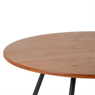 Alfresco Teak Yuvarlak Bahçe Orta Sehpası