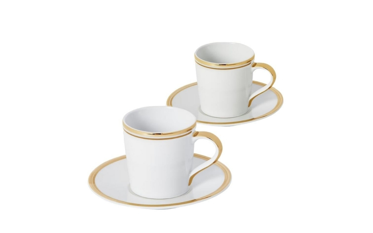 anneler günü hediyesi ralph lauren wilshire gold fincan takımı