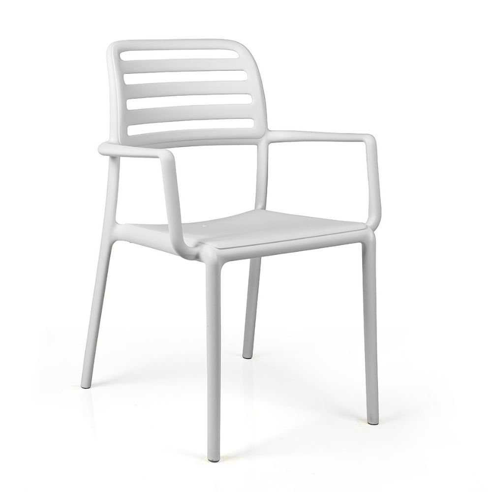 Nardi Costa İstiflenebilir Kollu Sandalye - Bianco