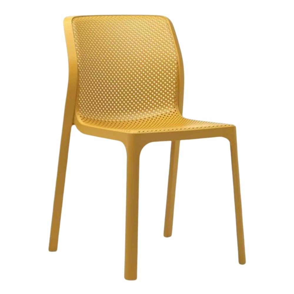 Nardi Bit İstiflenebilir Kolsuz Sandalye - Senape