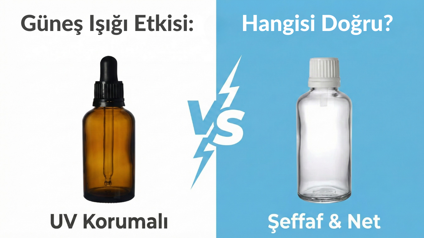 Amber Cam Şişe ve Şeffaf Cam Şişe Farkları - Serum ve Yağ Ambalajı