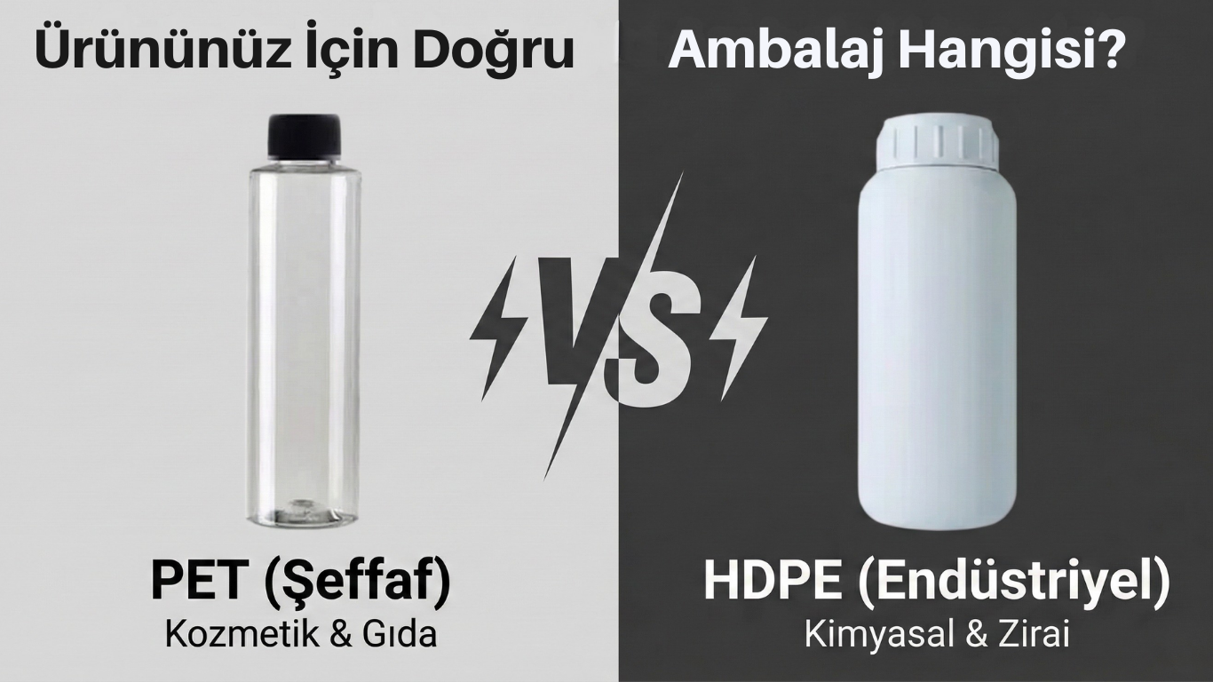 Şeffaf PET Şişe ve Beyaz HDPE Şişe Karşılaştırması - Doğru Ambalaj Seçimi