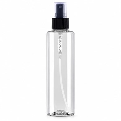 100 ml Silindir PET Sprey Şişe – Şeffaf Parmak Spreyli