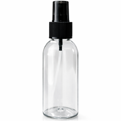 100 ml PET Sprey Şişe – Şeffaf Oval Plastik Şişe
